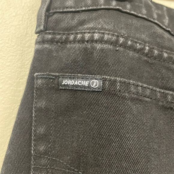 Jordache Women's Vintage Black Denim Tapered Jeans Size 17/18 Retro 1970s - Picture 8 of 9